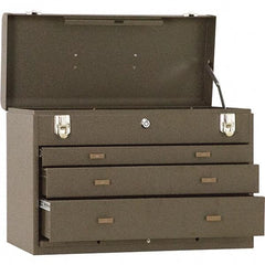 Kennedy - 3 Drawer Tool Chest - 20-1/8" Wide x 8-1/2" Deep x 13-5/8" High, Steel, Brown - Americas Industrial Supply
