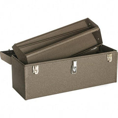 Kennedy - 1 Tray Tool Box - 20-1/8" Wide x 8-5/8" Deep x 9-3/4" High, Steel, Brown - Americas Industrial Supply