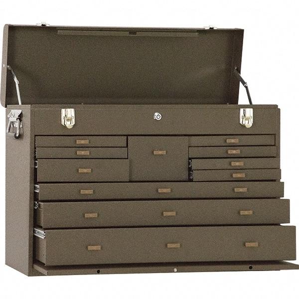 Kennedy - 11 Drawer Tool Chest - 26-3/4" Wide x 8-1/2" Deep x 18" High, Brown - Americas Industrial Supply