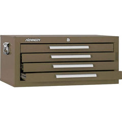 Kennedy - 4 Drawer Brown Drawer Chest Base - 26-3/4" Wide x 11-3/4" High x 12-1/2" Deep, Use with Models 263, 266, 360 Chests & 27", 29", 34" Roller Cabs - Americas Industrial Supply