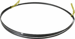 Starrett - 18 TPI, 7' 9-1/2" Long x 1/4" Wide x 0.025" Thick, Welded Band Saw Blade - Carbon Steel, Toothed Edge, Raker Tooth Set, Flexible Back, Contour Cutting - Americas Industrial Supply