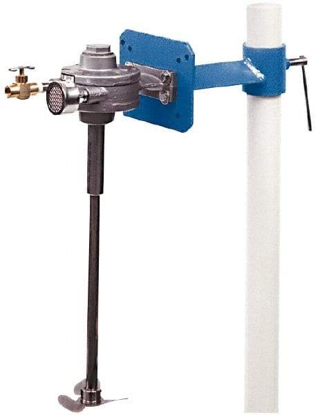 Neptune Mixer - 50 to 80 psi Air Pressure, 5 Gallon Mixing Capacity, 1/4 to 1/2 hp, Pipe Clamp, Air Powered Mixer - 24 Inch Long Shaft, Compatible with Pail Container - Americas Industrial Supply