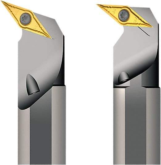 Seco - 33mm Min Bore Diam, 300mm OAL, 25mm Shank Diam, A-SVQB Indexable Boring Bar - 35mm Max Bore Depth, VB.T 1102.. Insert, Screw Holding Method - Americas Industrial Supply