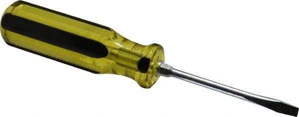 Stanley - Standard Slotted Screwdriver - Round Shank, Acetate Handle - Americas Industrial Supply