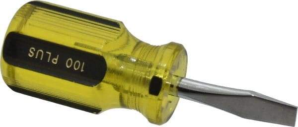 Stanley - Standard Slotted Screwdriver - Round Shank, Acetate Handle - Americas Industrial Supply