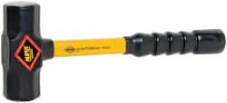 NUPLA - 4 Lb Head, 14" Long Sledge Hammer - Steel Head, Fiberglass Handle - Americas Industrial Supply