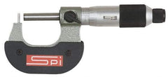 SPI - 25 to 50mm Measurement Range, 0.0001 Inch Graduation, Flat Anvil, Ratchet Stop Thimble, Mechanical Tube Micrometer - 1/4 Inch Spindle Diameter, Accurate Up to 0.0002 Inch, Satin Chrome Finish, Carbide, 1.26 Inch Thorat Depth, Includes Case - Americas Industrial Supply