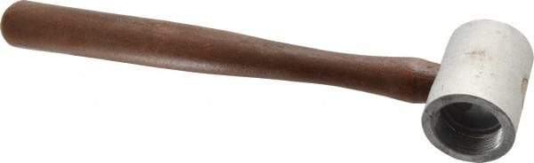 Made in USA - 2 Lb Head 2" Face Plastic Split Head Hammer without Faces - Wood Handle - Americas Industrial Supply