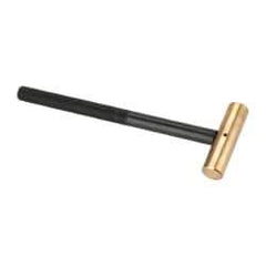 Value Collection - 3/8 Lb Nonsparking Brass Hammer - 8-1/8" OAL, 3/4" Face Diam, Aluminum Handle - Americas Industrial Supply