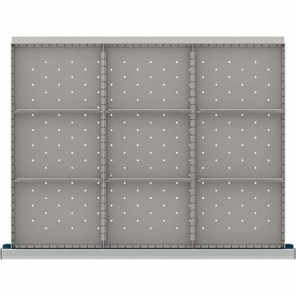 LISTA - 9-Compartment Drawer Divider Layout for 3.15" High Drawers - Americas Industrial Supply