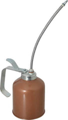 Goldenrod - 8" Long Flexible Spout, Lever-Type Oiler - Die Cast Zinc Pump, Steel Body, Powder Coated - Americas Industrial Supply
