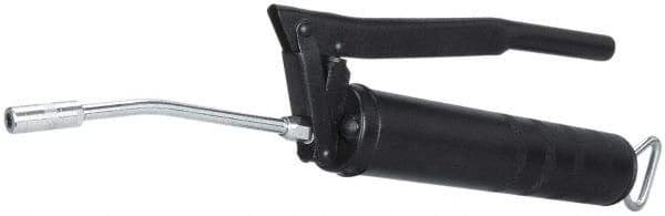 PRO-LUBE - 6,000 Max psi, Rigid Lever Grease Gun - 14 oz (Cartridge) Capacity, 1/8 Thread Outlet, 28 Strokes per oz, Bulk, Cartridge & Suction Fill, Includes 4 Jaw Coupler with Ball Check - Americas Industrial Supply