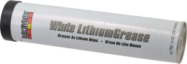 LubriMatic - 14 oz Cartridge Lithium General Purpose Grease - White, 290°F Max Temp, NLGIG 2, - Americas Industrial Supply