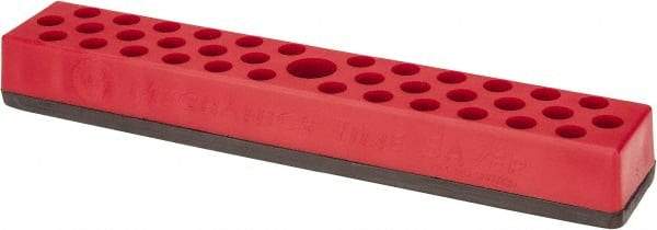 Value Collection - 37 Piece Capacity Magnetic Hex Bit Holder - 1/4" Drive, Red - Americas Industrial Supply