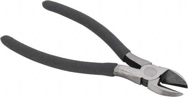 Value Collection - 7-1/2" OAL, Diagonal Cutter - 1" Jaw Length x 1-1/8" Jaw Width, Oval Head, Plastic Dipped Handle - Americas Industrial Supply