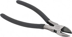 Value Collection - 7-1/2" OAL, Diagonal Cutter - 1" Jaw Length x 1-1/8" Jaw Width, Oval Head, Plastic Dipped Handle - Americas Industrial Supply