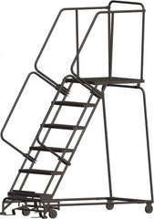 Ballymore - Rolling & Wall Mounted Ladders & Platforms Type: Rolling Warehouse Ladder Style: Rolling Safety Ladder - Americas Industrial Supply