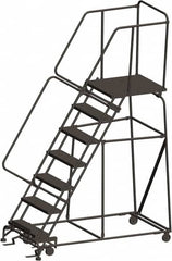 Ballymore - Rolling & Wall Mounted Ladders & Platforms Type: Rolling Warehouse Ladder Style: Rolling Safety Ladder - Americas Industrial Supply