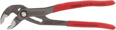 Knipex - 10" OAL, 2" Max Capacity, 25 Position Water Pump Tongue & Groove Pliers - Standard V-Jaws, Standard Head, Nonslip Plastic Handles - Americas Industrial Supply