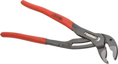 Knipex - 12" OAL, 2-3/4" Max Capacity, 30 Position Water Pump Tongue & Groove Pliers - Standard V-Jaws, Standard Head, Nonslip Plastic Handles - Americas Industrial Supply