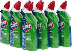 Clorox - 24 oz Bottle Gel Toilet Bowl Cleaner - Bleach Scent, Disinfectant, Nonacidic, Toilet Bowl - Americas Industrial Supply