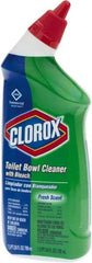 Clorox - 24 oz Bottle Gel Toilet Bowl Cleaner - Bleach Scent, Disinfectant, Nonacidic, Toilet Bowl - Americas Industrial Supply