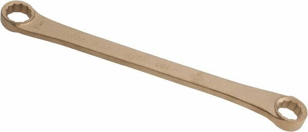 Ampco - 15/16" x 1-1/16" 12 Point Offset Box Wrench - Double End, 15-1/8" OAL, Aluminum Bronze - Americas Industrial Supply