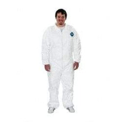 Dupont - Size 2XL Film Laminate General Purpose Coveralls - Zipper Closure - Americas Industrial Supply