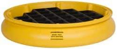 Eagle - 10 Gal Sump, 1,000 Lb Capacity, 1 Drum, Plastic Drum Tray - 6" High - Americas Industrial Supply