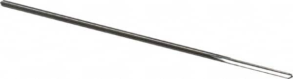 Alvord Polk - 1/16" High Speed Steel 4 Flute Chucking Reamer - Straight Flute, 0.0585" Straight Shank, 1/2" Flute Length, 2-1/2" OAL - Americas Industrial Supply