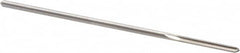 Alvord Polk - 3/32" High Speed Steel 4 Flute Chucking Reamer - Straight Flute, 0.088" Straight Shank, 3/4" Flute Length, 3" OAL - Americas Industrial Supply