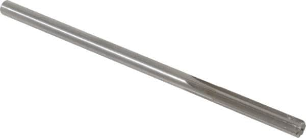 Alvord Polk - 19/64" High Speed Steel 6 Flute Chucking Reamer - Straight Flute, 0.2792" Straight Shank, 1-1/2" Flute Length, 6" OAL - Americas Industrial Supply