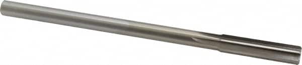 Alvord Polk - 7/16" High Speed Steel 6 Flute Chucking Reamer - Straight Flute, 0.373" Straight Shank, 1-3/4" Flute Length, 7" OAL - Americas Industrial Supply