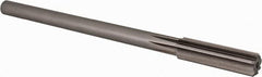 Alvord Polk - 35/64" High Speed Steel 8 Flute Chucking Reamer - Straight Flute, 0.4355" Straight Shank, 2" Flute Length, 8" OAL - Americas Industrial Supply