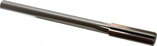 Alvord Polk - 51/64" High Speed Steel 8 Flute Chucking Reamer - Straight Flute, 5/8" Straight Shank, 2-1/2" Flute Length, 9-1/2" OAL - Americas Industrial Supply