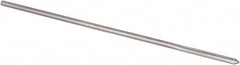 Alvord Polk - #53 High Speed Steel 4 Flute Chucking Reamer - Straight Flute, 0.0585" Straight Shank, 1/2" Flute Length, 2-1/2" OAL - Americas Industrial Supply