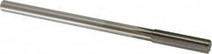 Alvord Polk - 12.5mm High Speed Steel 6 Flute Chucking Reamer - Straight Flute, 0.4355" Straight Shank, 2" Flute Length, 8" OAL - Americas Industrial Supply