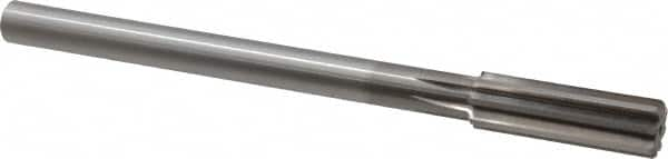 Alvord Polk - 20.5mm High Speed Steel 8 Flute Chucking Reamer - Straight Flute, 5/8" Straight Shank, 2-1/2" Flute Length, 9-1/2" OAL - Americas Industrial Supply