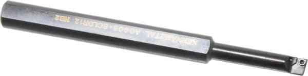 Kennametal - 7.62mm Min Bore Diam, 101.6mm OAL, 9.53mm Shank Diam, A-SCLD Indexable Boring Bar - 1-1/4" Max Bore Depth, CD.. Insert, Screw Holding Method - Americas Industrial Supply