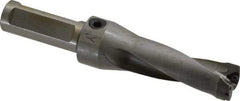 Kennametal - 2.19" Max Drill Depth, 2.5xD, 22.2mm Diam, Indexable Insert Drill - 2 Inserts, 3/4" Shank Diam, Straight Shank - Americas Industrial Supply