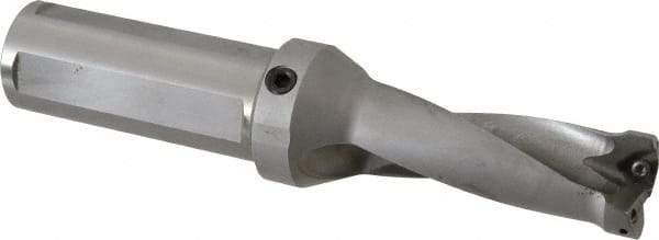 Kennametal - 3.3" Max Drill Depth, 2.5xD, 33.3mm Diam, Indexable Insert Drill - 2 Inserts, 1-1/2" Shank Diam, Straight Shank - Americas Industrial Supply