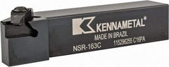 Kennametal - External Thread, Right Hand Cut, 25.4mm Shank Width x 25.4mm Shank Height Indexable Threading Toolholder - 127mm OAL, N.3R Insert Compatibility, NS Toolholder, Series Top Notch - Americas Industrial Supply