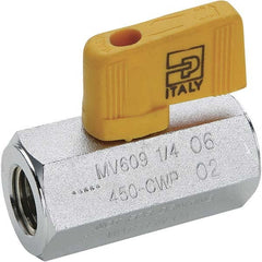 Parker - Ball Valves Type: Miniature Pipe Size (Inch): 1/4 - Americas Industrial Supply