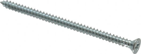 Value Collection - #8 Flat Head Phillips Sheet Metal Screw - Steel, 3" OAL, Grade 2 - Americas Industrial Supply