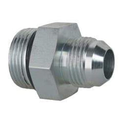 Eaton - 3/4" Tube OD, 37° Steel Flared Tube Straight Thread Connector - 1 ORB, Flared to Male SAE O-Ring Ends - Americas Industrial Supply