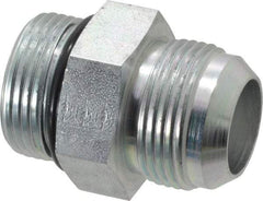 Eaton - 1" Tube OD, 37° Steel Flared Tube Straight Thread Connector - 1 ORB, Flared to Male SAE O-Ring Ends - Americas Industrial Supply