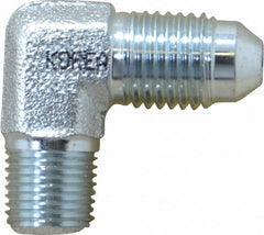 Eaton - 1/4" Tube OD, 37° Steel Flared Tube Male Elbow - 1/8 NPT, Flare x MNPT Ends - Americas Industrial Supply