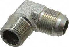Eaton - 3/4" Tube OD, 37° Steel Flared Tube Male Elbow - 3/4 NPT, Flare x MNPT Ends - Americas Industrial Supply