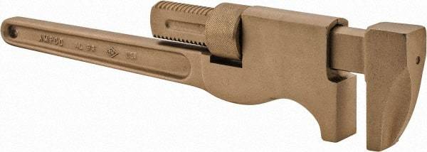 Ampco - 21" Aluminum Bronze Alloy Monkey Wrench - 4-1/8" Pipe Capacity - Americas Industrial Supply
