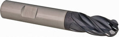 SGS - 9/16" Diam, 1-1/8" LOC, 4 Flute Solid Carbide Ball End Mill - Americas Industrial Supply